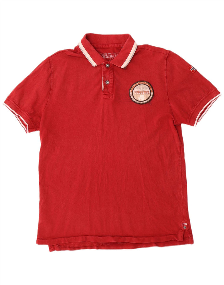 Polo geográfico masculino NAPAPIJRI vermelho médio