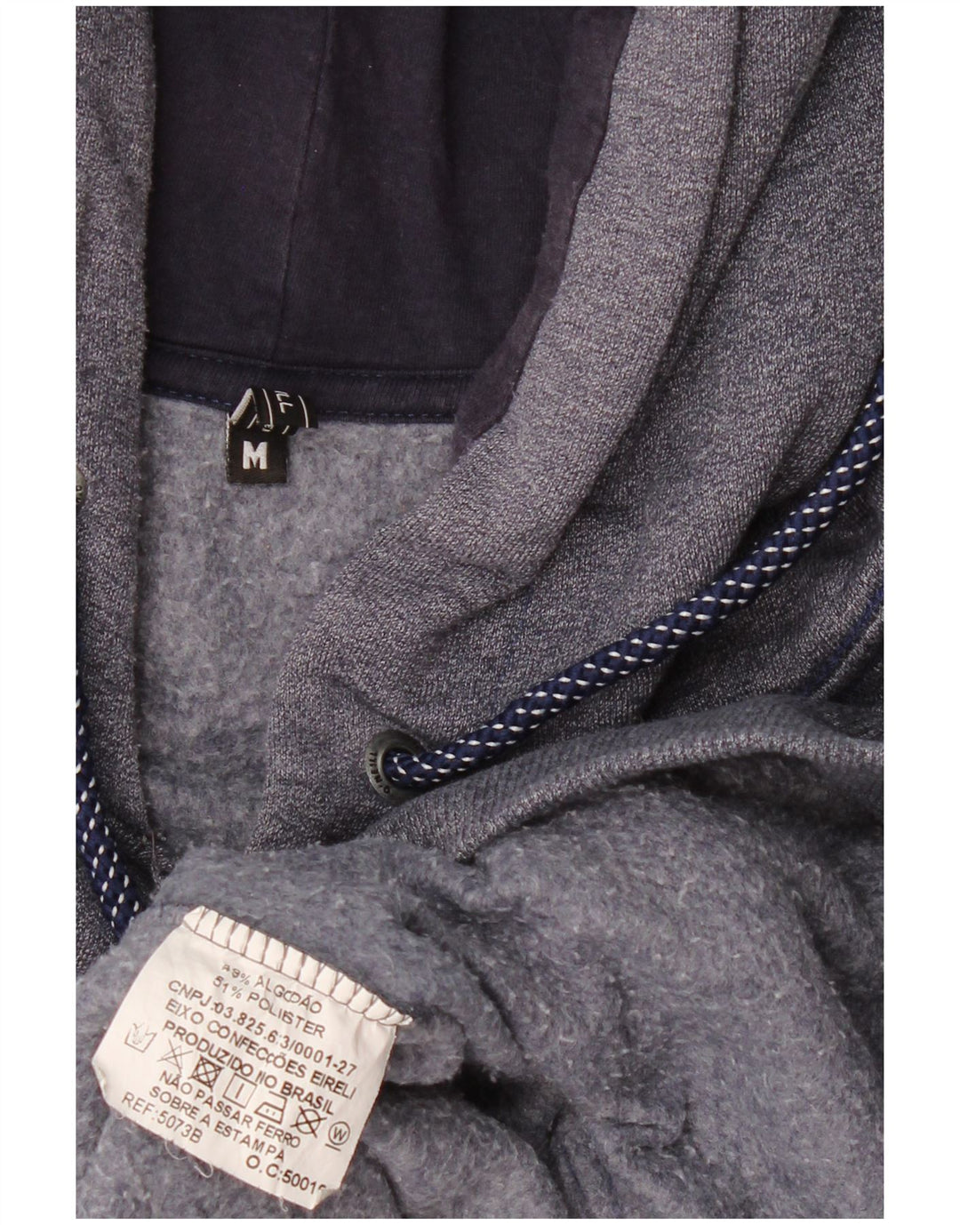 Suéter masculino com capuz gráfico O'NEILL médio algodão azul marinho