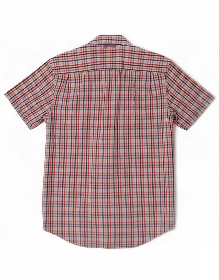 Camisa masculina de manga curta Tommy Hilfiger média multicolorida guingão