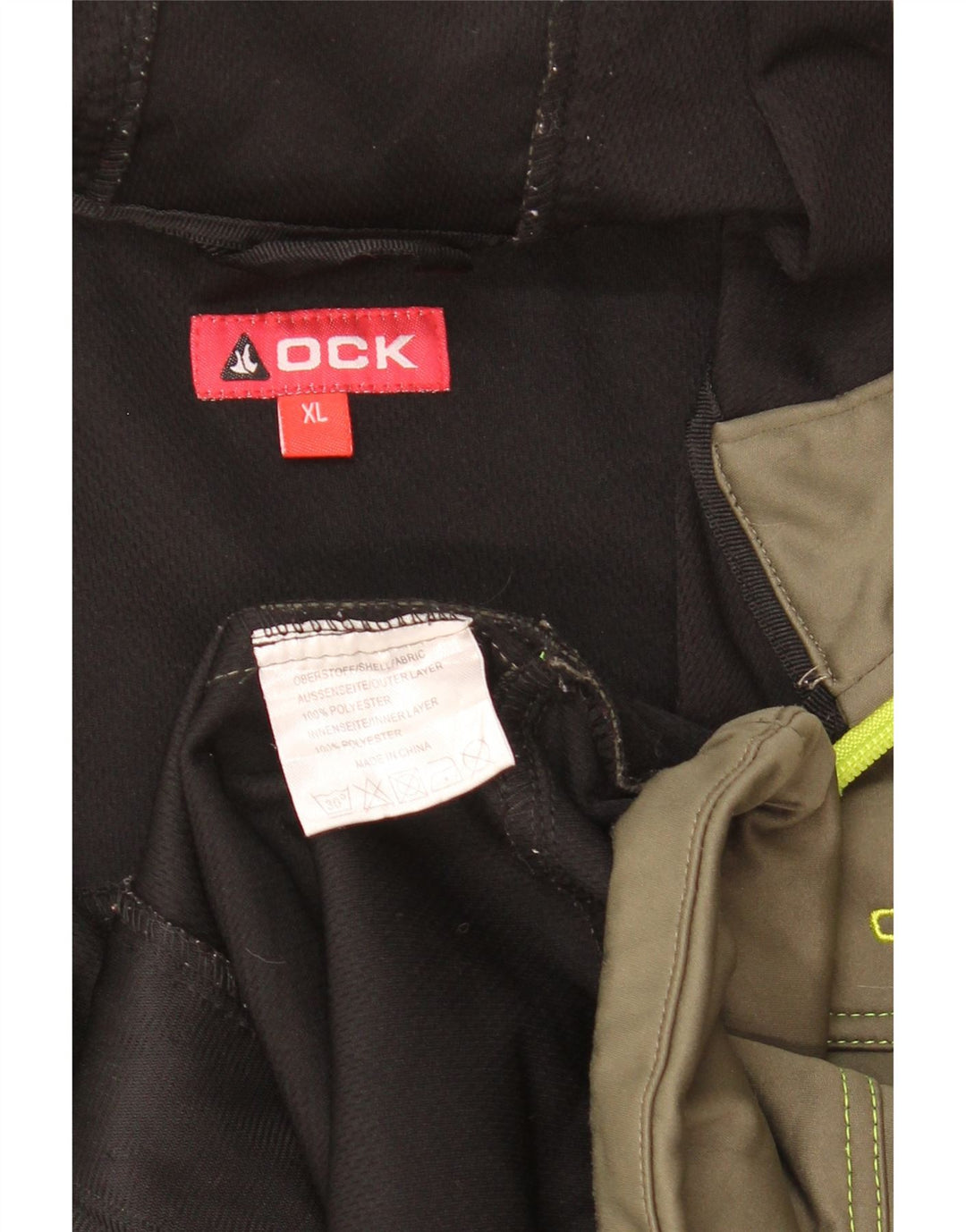 Jaqueta masculina com capuz OCK XL Khaki Poliéster
