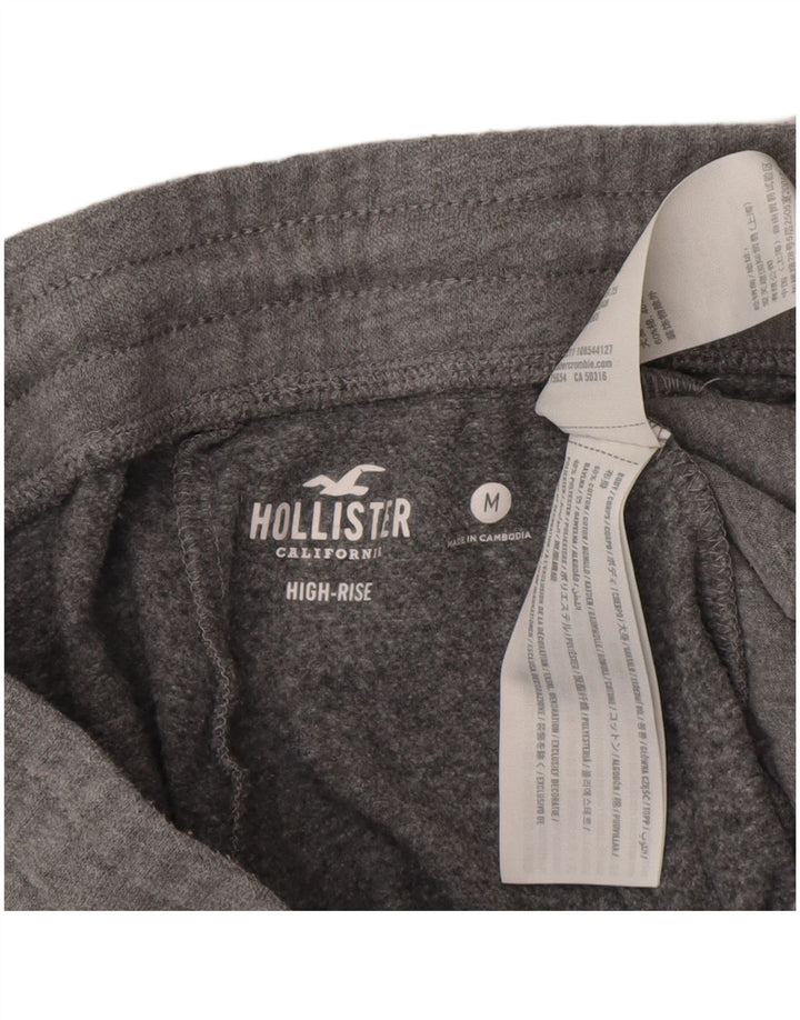 Calça de treino feminina Hollister Joggers UK 14 algodão cinza médio