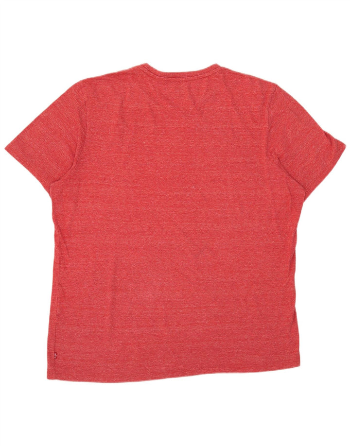 Camiseta gráfica masculina Levi's Top XL vermelho manchado