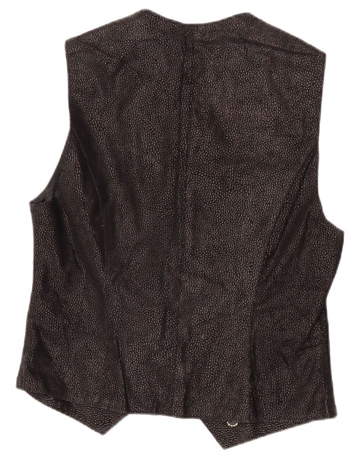 Colete feminino vintage UK 14 médio preto
