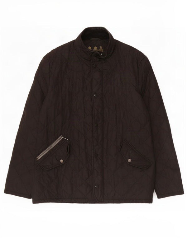 Jaqueta acolchoada masculina Barbour UK 42 XL preta