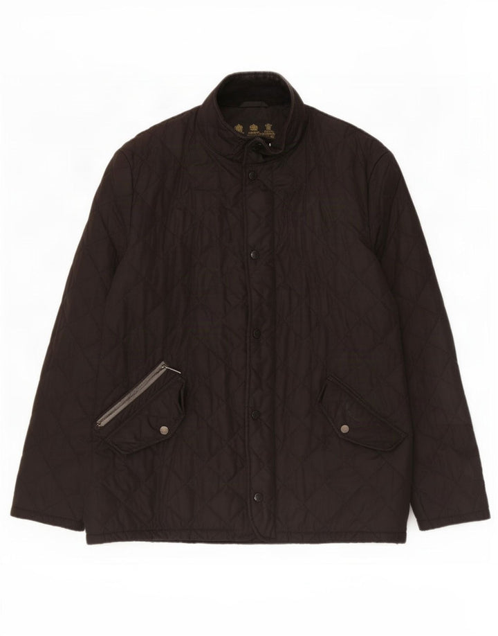 Jaqueta acolchoada masculina Barbour UK 42 XL preta