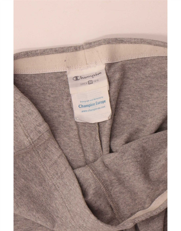 Calça de treino feminina Champion UK 12 algodão manchado cinza médio