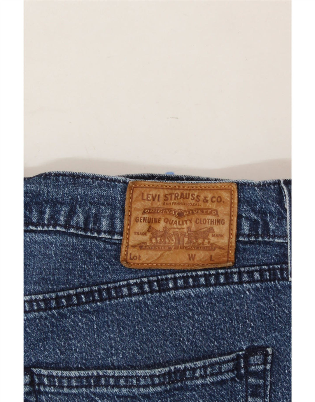 LEVI'S Mens Slim Jeans  W34 L32 Blue Cotton Vintage Levi's and Second-Hand Levi's from Messina Hembry 
