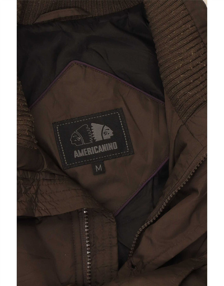 Casaco acolchoado masculino Americanino UK 38 poliéster marrom médio