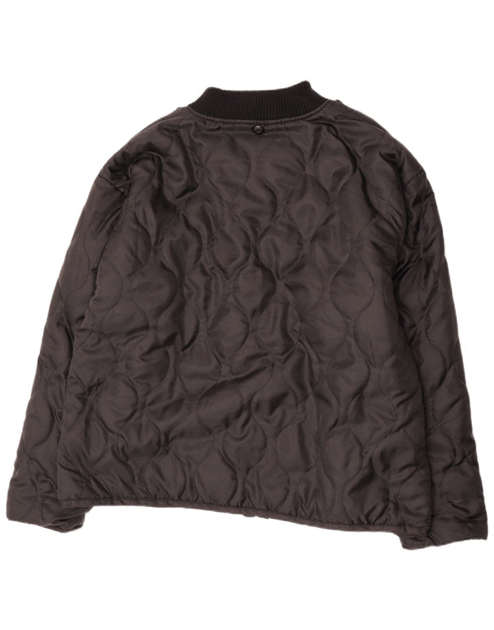 Jaqueta masculina acolchoada Brandit UK 48 4XL poliéster preto