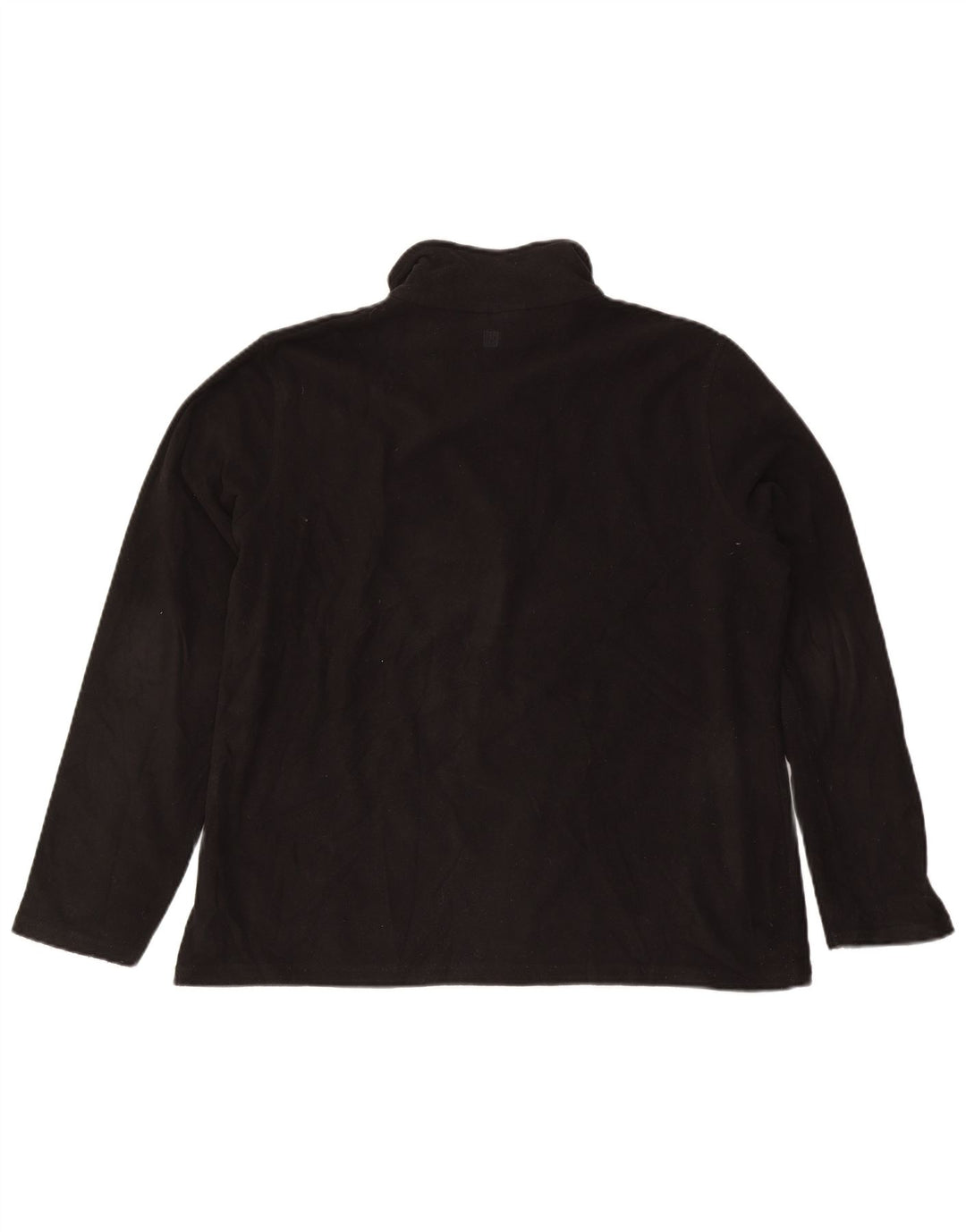 Mountain Warehouse Mens Zip Neck Fleece Jumper XL Poliéster Preto
