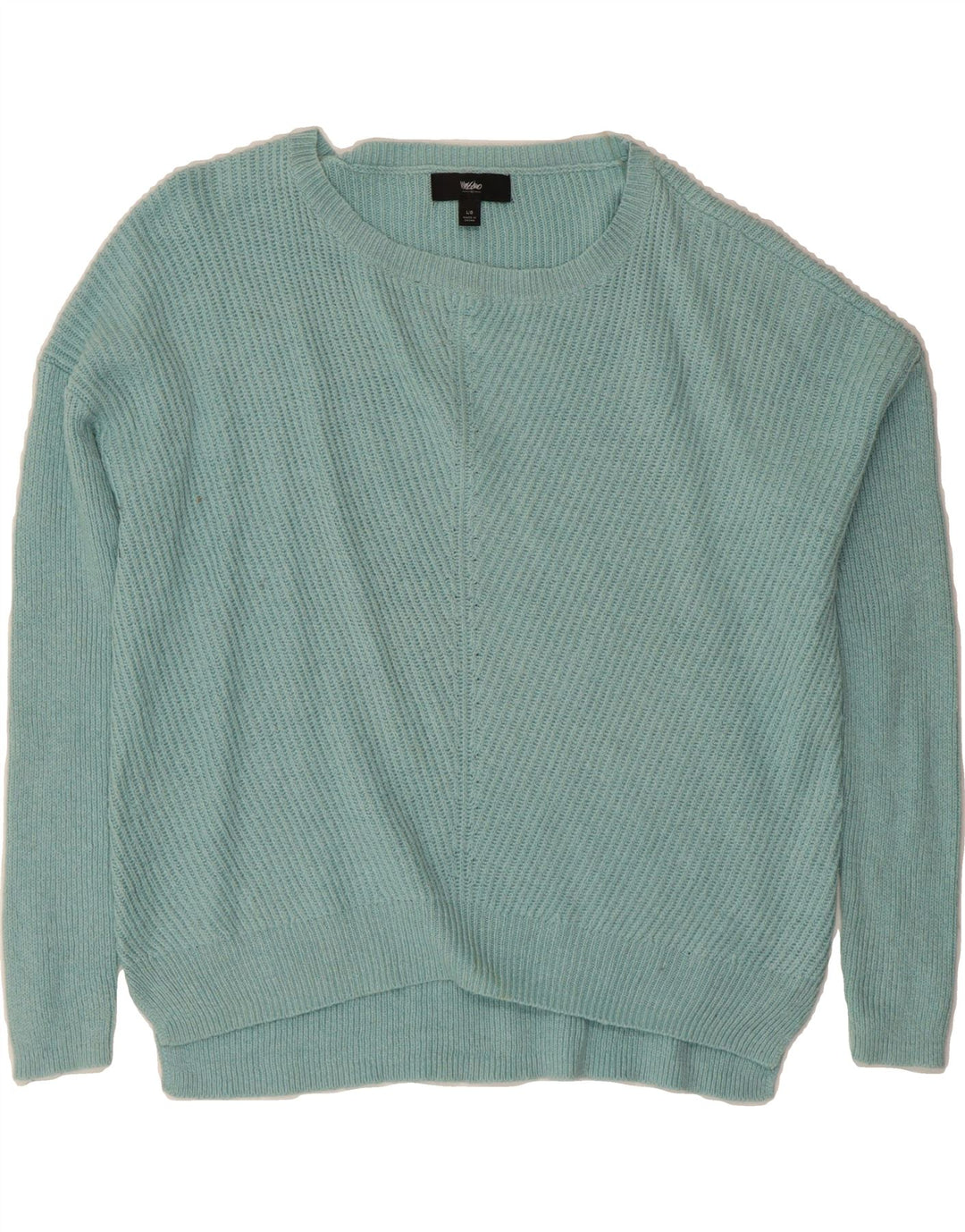 MOSSIMO Womens Boat Neck Jumper Sweater UK 16 Large Blue Cotton Vintage Mossimo and Second-Hand Mossimo from Messina Hembry 