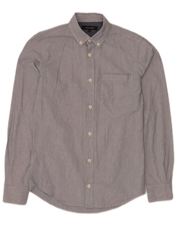 Camisa masculina JAEGER XS azul marinho listrado algodão