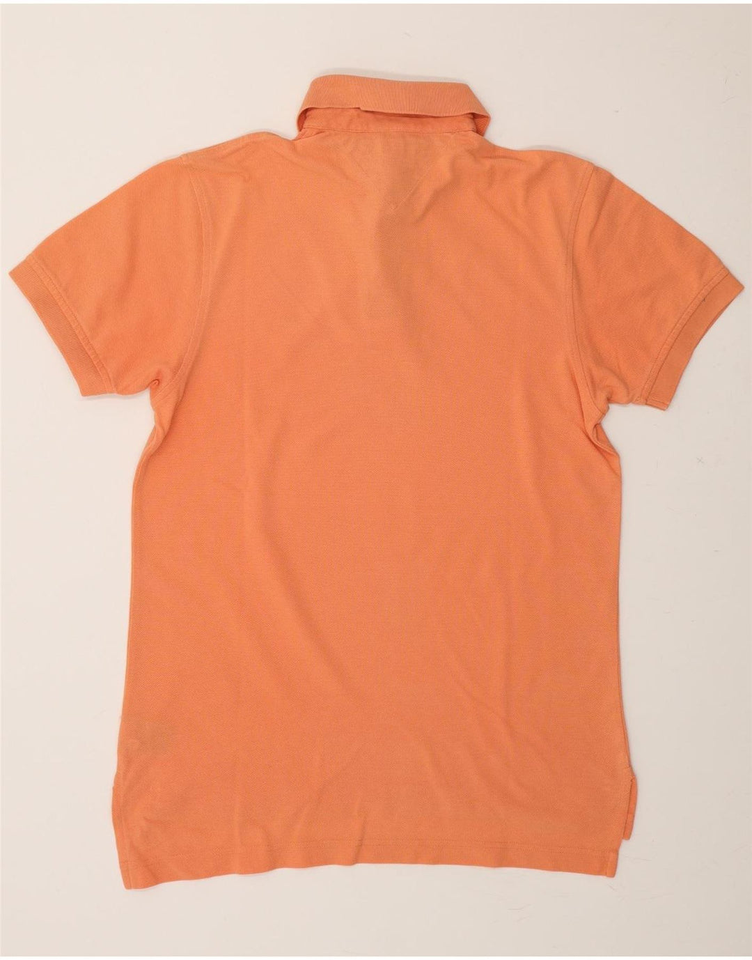 TOMMY HILFIGER Mens Polo Shirt XS Orange Cotton Vintage Tommy Hilfiger and Second-Hand Tommy Hilfiger from Messina Hembry 