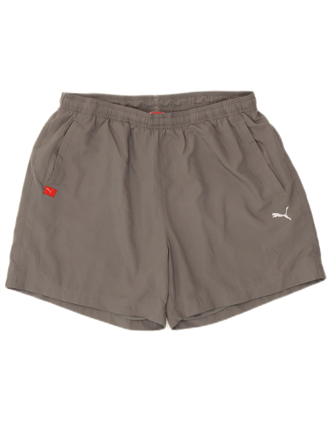 Shorts esportivos masculinos Puma XL cinza poliéster