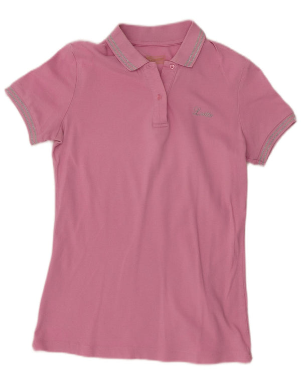 Camisa polo feminina Lotto UK 12 rosa médio