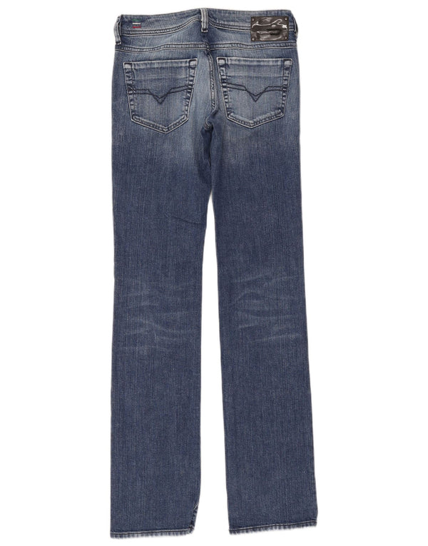 Diesel feminino Ronhy Straight Jeans W27 L32 azul algodão