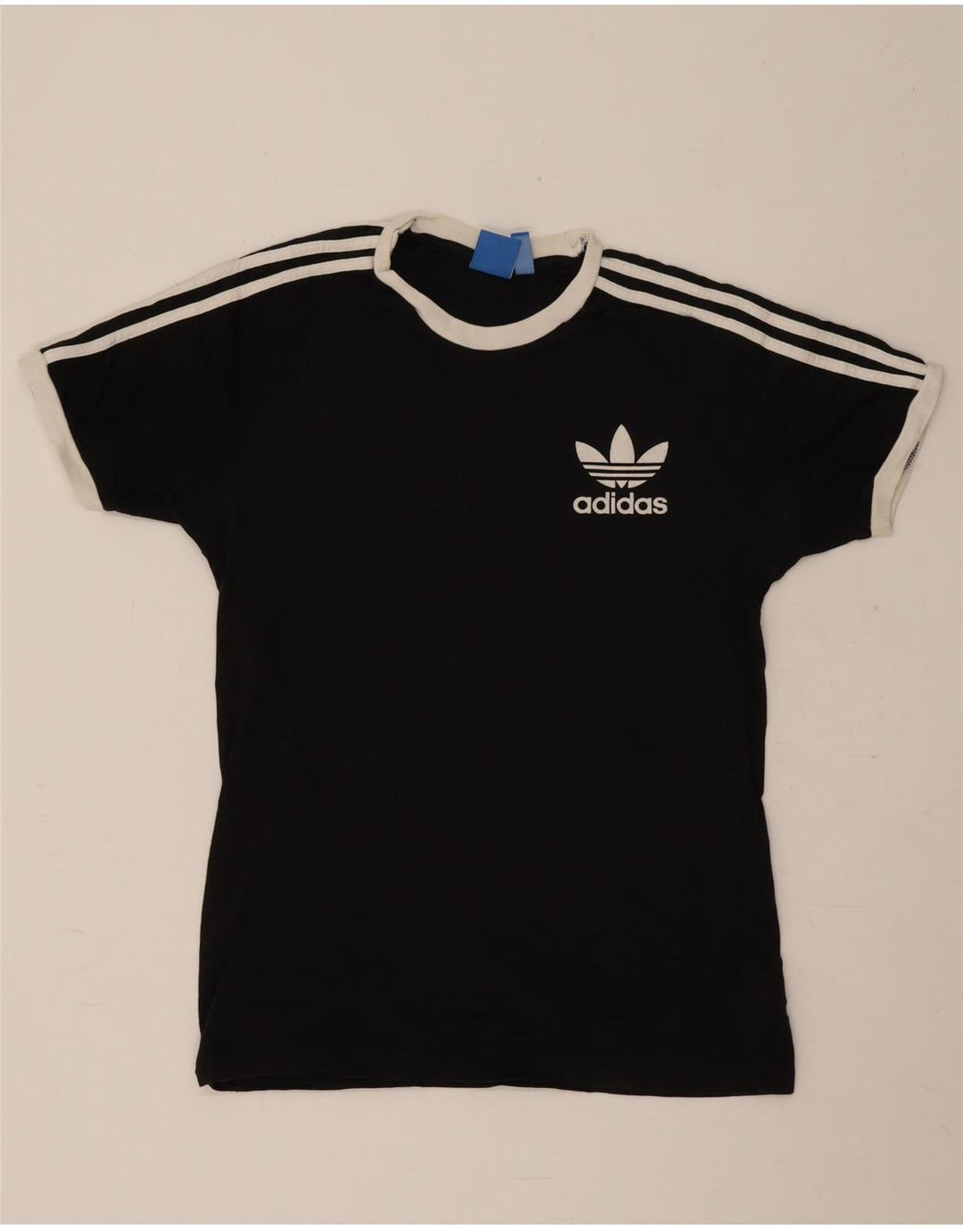 Adidas Mens Graphic T-Shirt Top Médio Algodão Preto