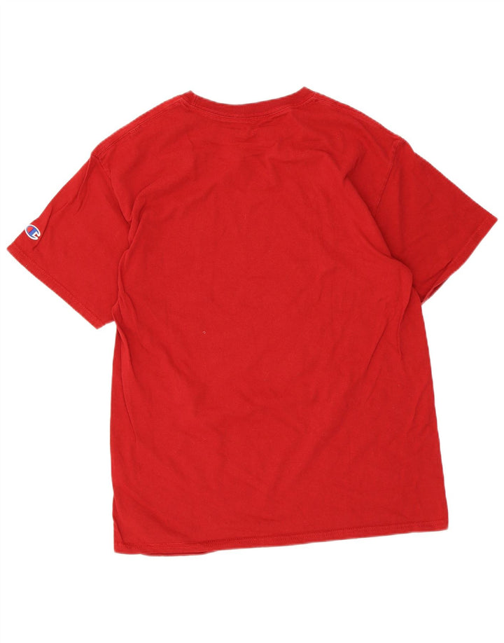 Camiseta gráfica masculina Champion Top Médio Vermelho