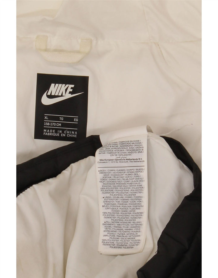 Jaqueta acolchoada com capuz Nike Boys 13-14 anos XL Colorblock multicolorido