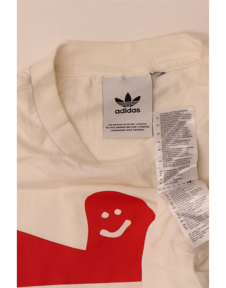 Camiseta Adidas Masculina Graphic Top Pequeno Branco