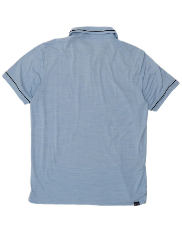 Camisa polo masculina PUMA azul médio