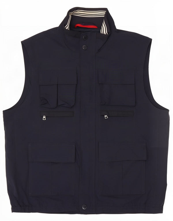 Colete masculino Marks & Spencer Blue Harbour Utility UK 40 grande azul marinho poliamida