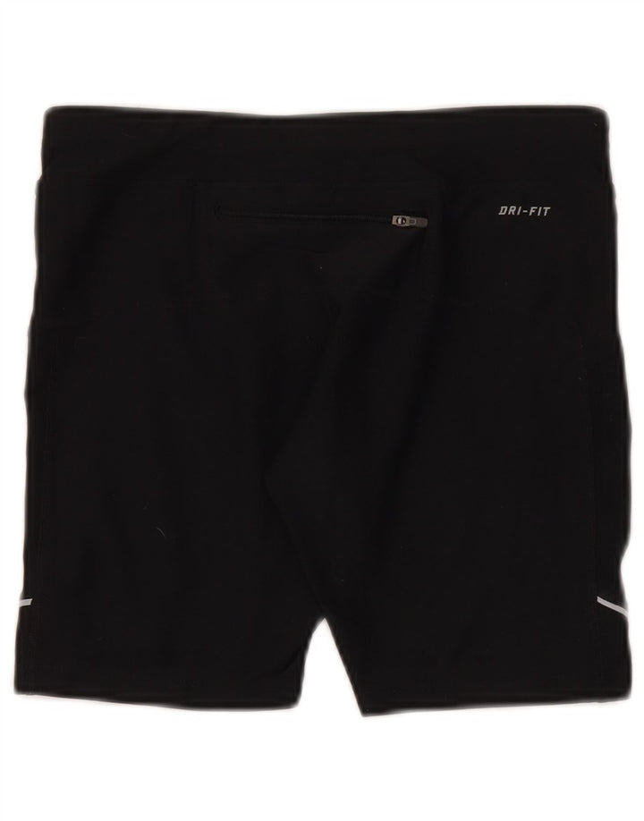 Nike Womens Dri Fit Sport Shorts UK 10 Pequeno Poliéster Preto
