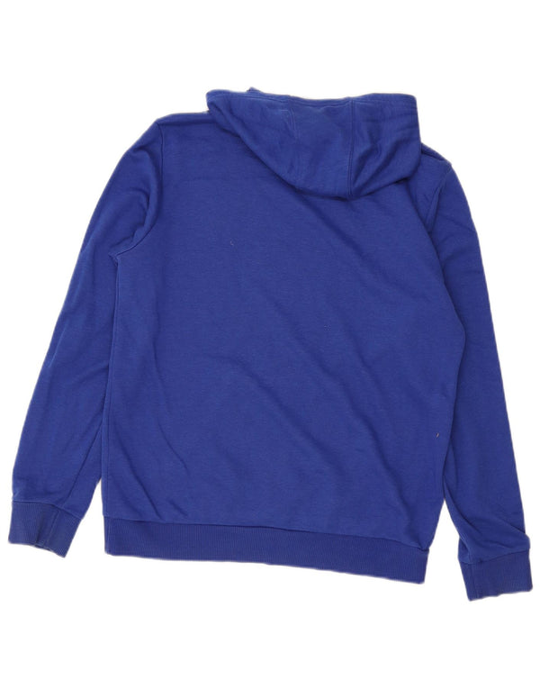 Adidas Meninos Graphic Hoodie Jumper 15-16 Anos Azul Algodão Esportes