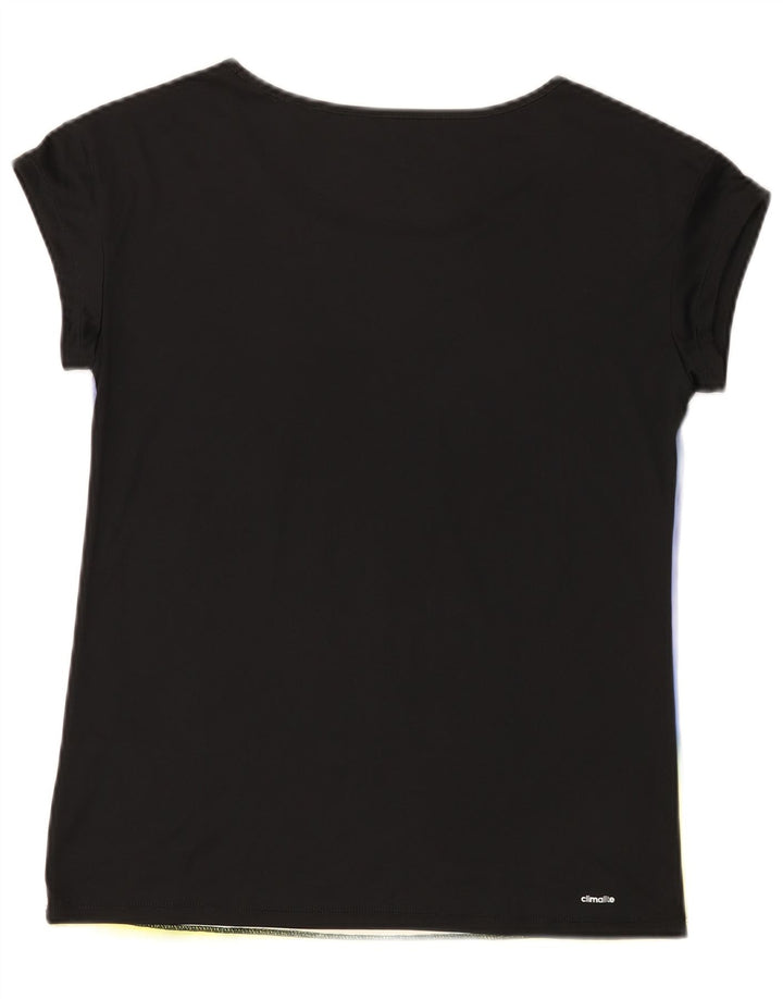 Adidas Womens Climalite T-Shirt Top UK 12/14 Médio Multicolorido