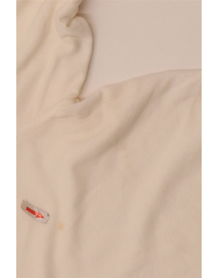Camisa polo feminina de manga comprida L.L.Bean UK 14 médio branco