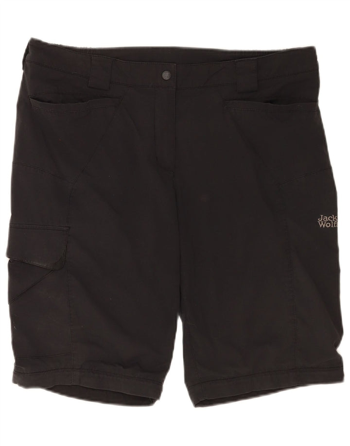 Shorts cargo feminino Jack Wolfskin Reino Unido 12/14 médio W34 preto