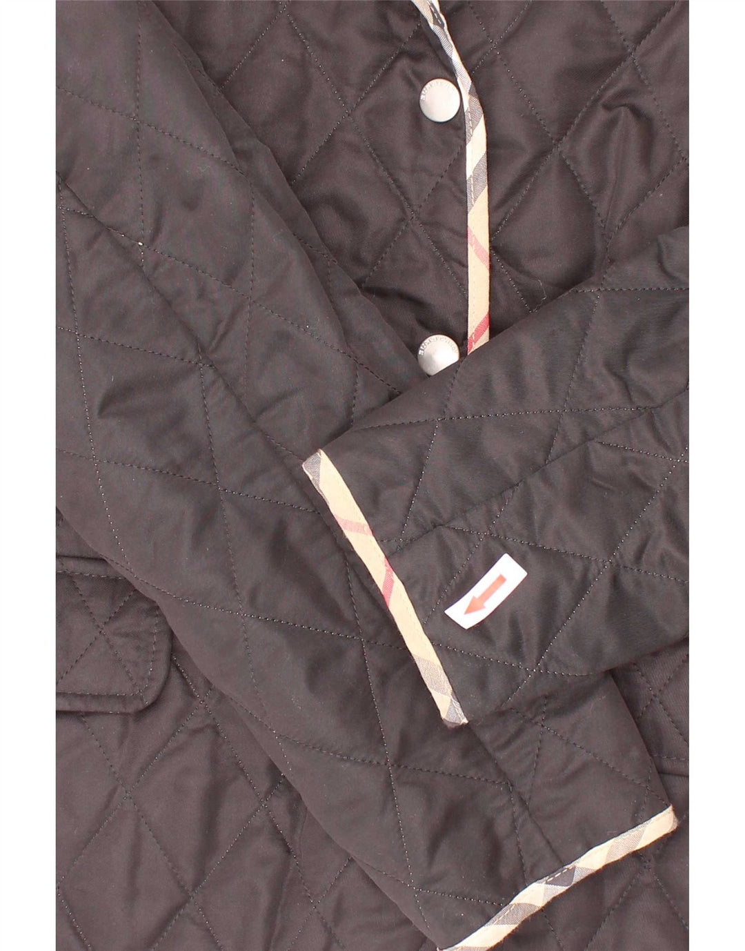 Jaqueta acolchoada Burberry para meninas 11-12 anos poliéster preto