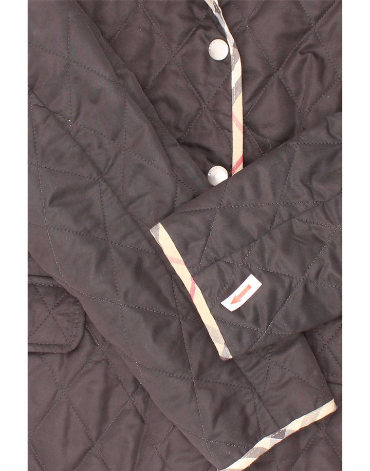 Jaqueta acolchoada Burberry para meninas 11-12 anos poliéster preto