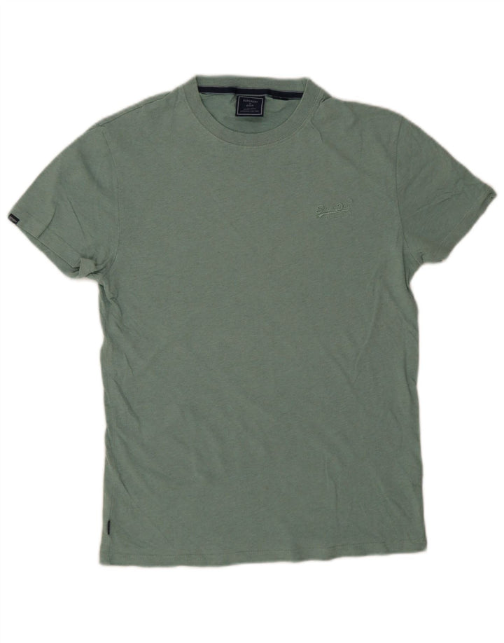Camiseta masculina Superdry Top pequeno algodão verde