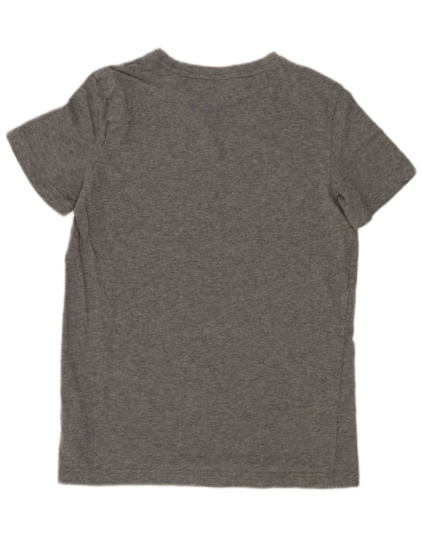 Camiseta Puma Boys Graphic Top 13-14 Anos Cinza Algodão Flecked