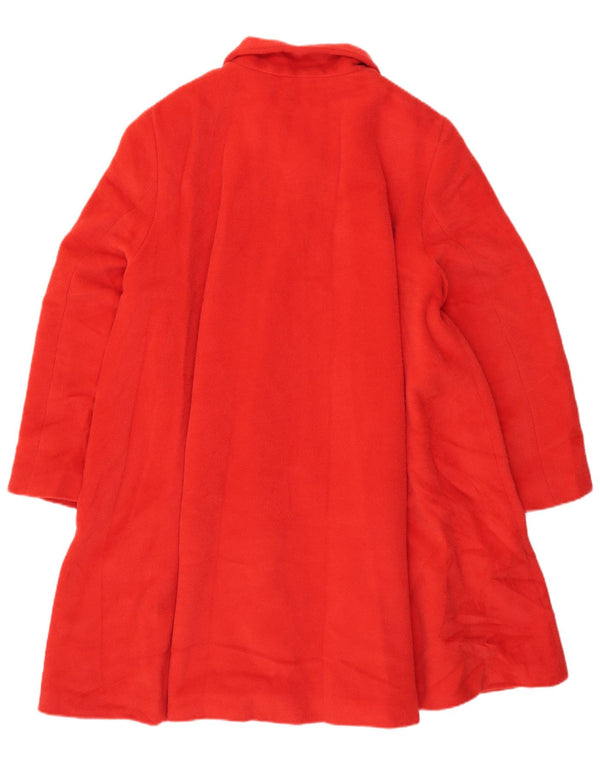 Sobretudo oversized feminino vintage IT 44 lã vermelha média