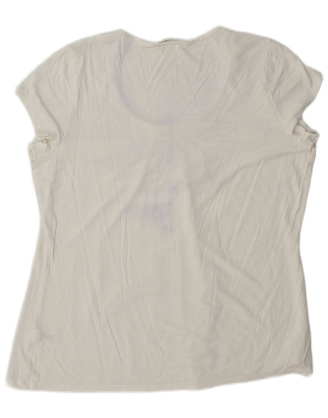 Camiseta feminina Marks & Spencer UK 16 grande viscose branca