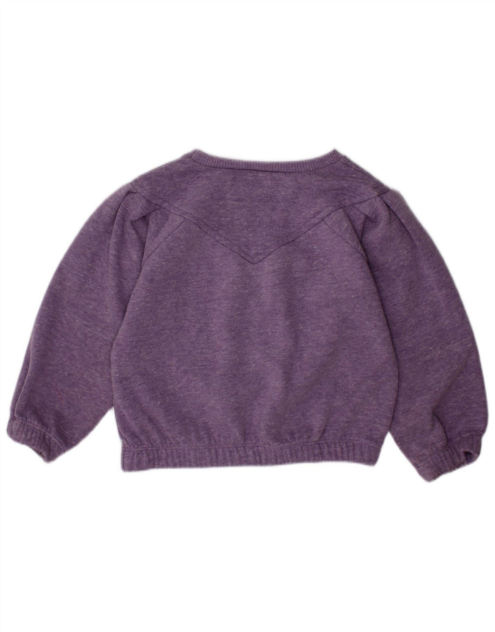Sweatshirt Benetton Menina 2-3 Anos Poliéster Salpicado Roxo