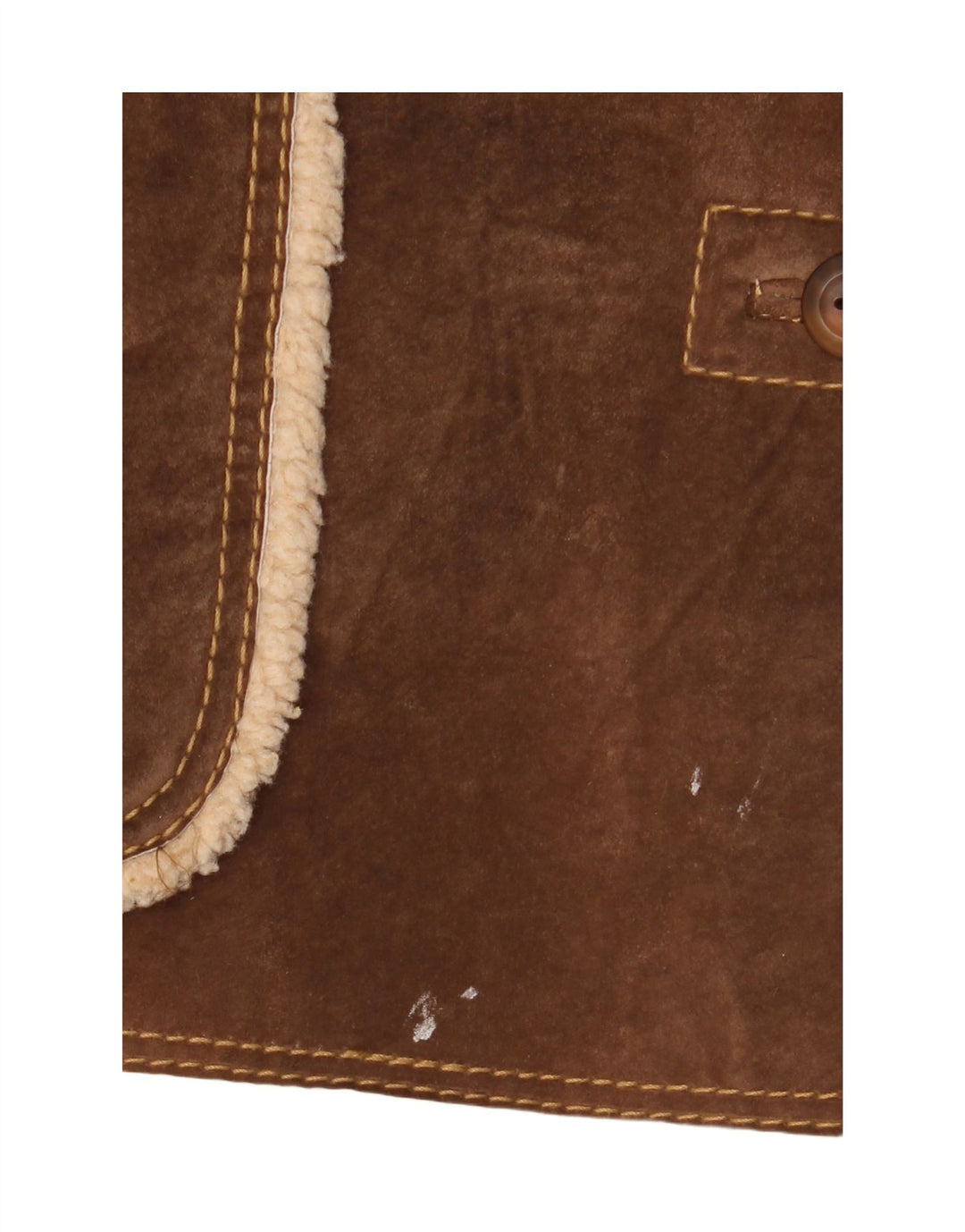 Jaqueta Shearling Feminina Conbipel IT 48 XL Couro Marrom
