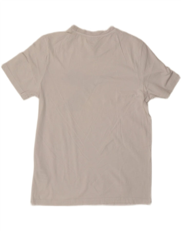 Camiseta gráfica masculina Diadora Top pequeno algodão branco
