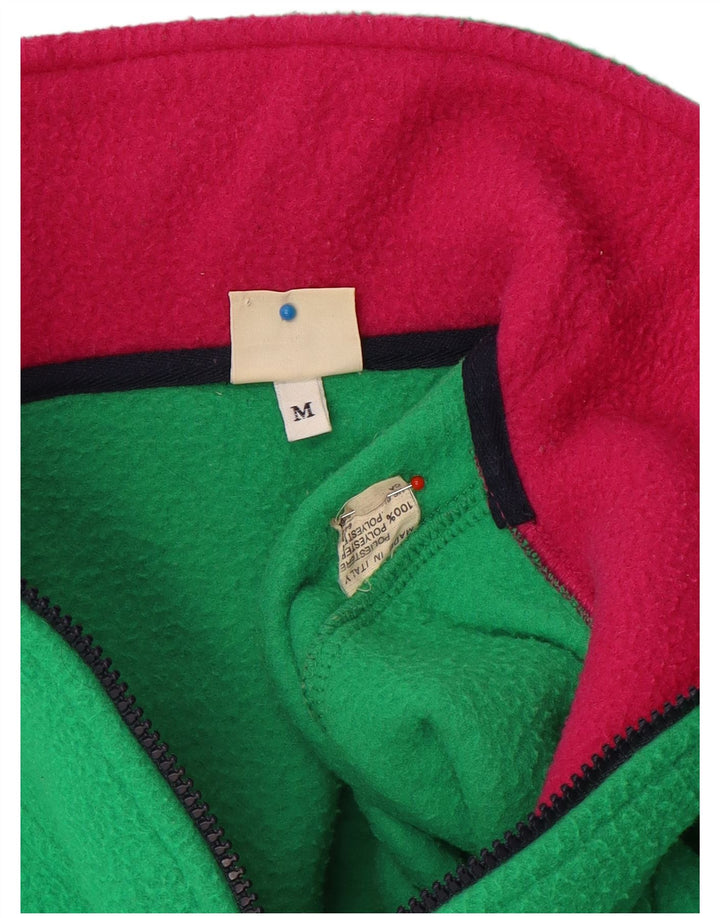 Suéter Sisley masculino com zíper e gola em lã verde médio poliéster