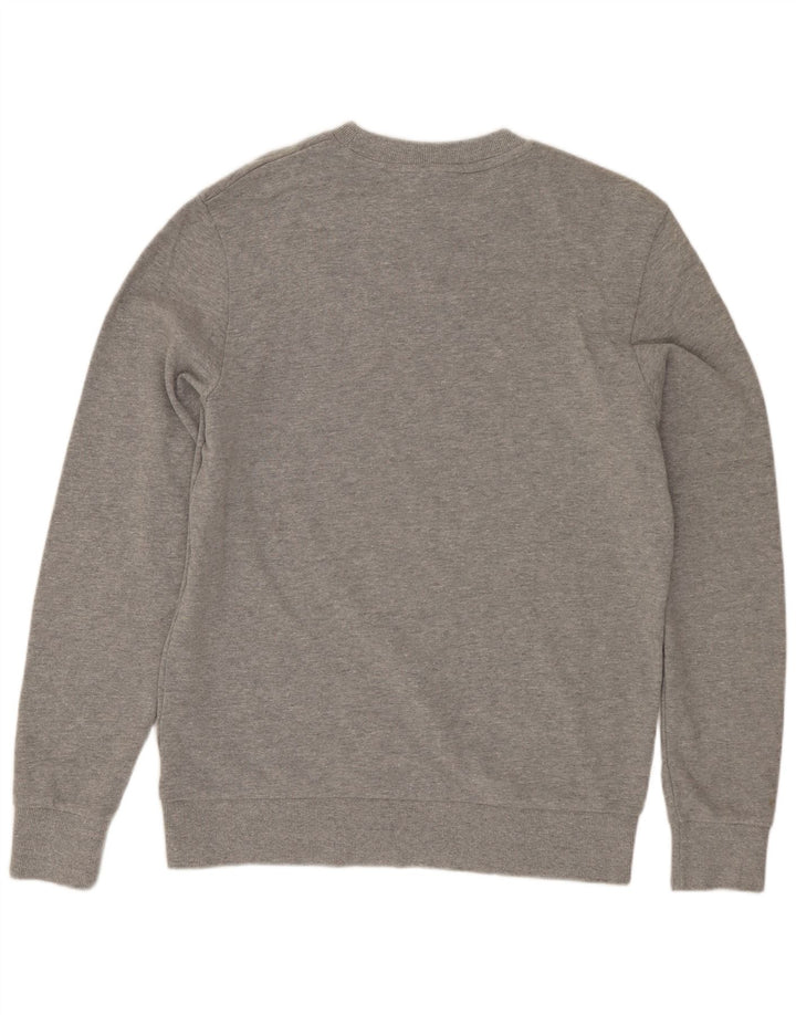 Jack & Jones moletom masculino jumper médio cinza algodão manchado
