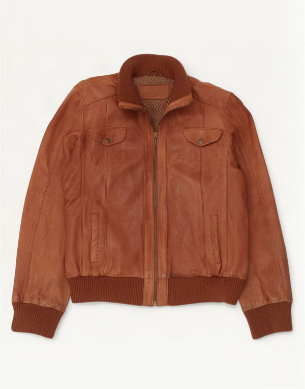 Jaqueta de couro masculina Conbipel IT 50 grande marrom