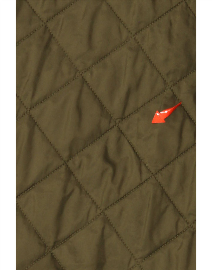 Jaqueta acolchoada masculina BARBOUR UK 40 grande poliamida cáqui