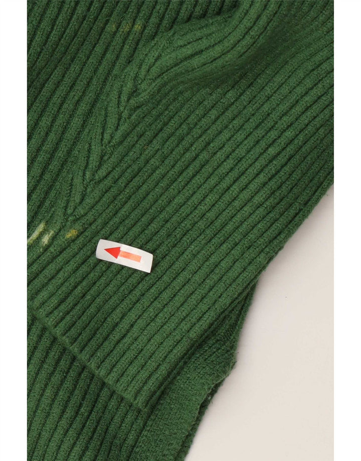 Suéter feminino Marks & Spencer com gola redonda Reino Unido 16 grande viscose verde