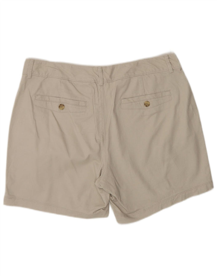 Shorts Chino feminino DOCKERS US 12 grande W33 algodão cinza