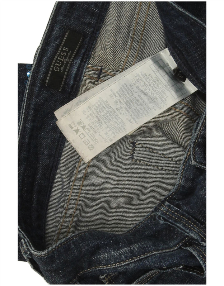 Guess Feminino Starlet Skinny Jeans W24 L30 Azul Algodão