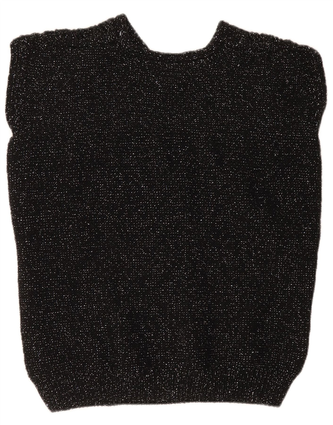 Colete feminino vintage regata UK 12 médio preto manchado