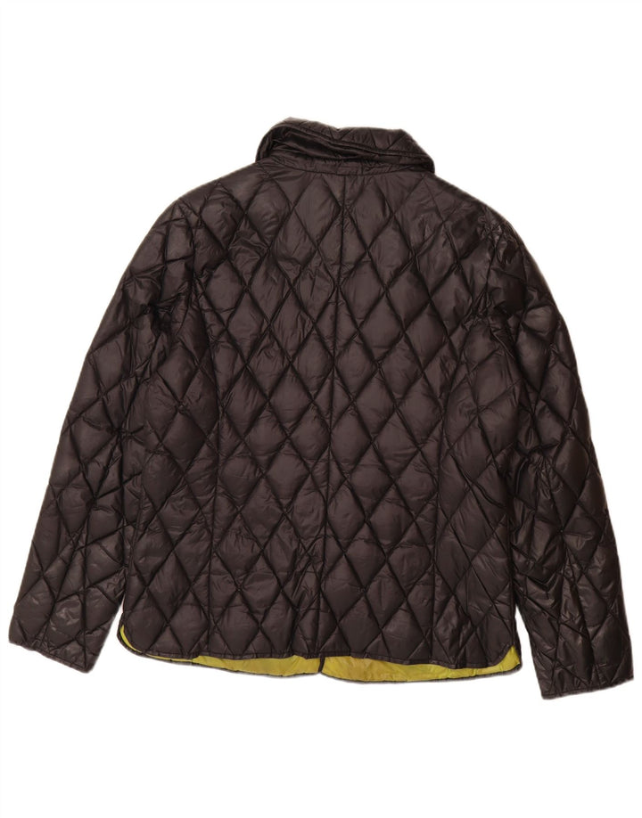 Jaqueta acolchoada feminina Michael Kors Reino Unido 12 nylon azul marinho médio