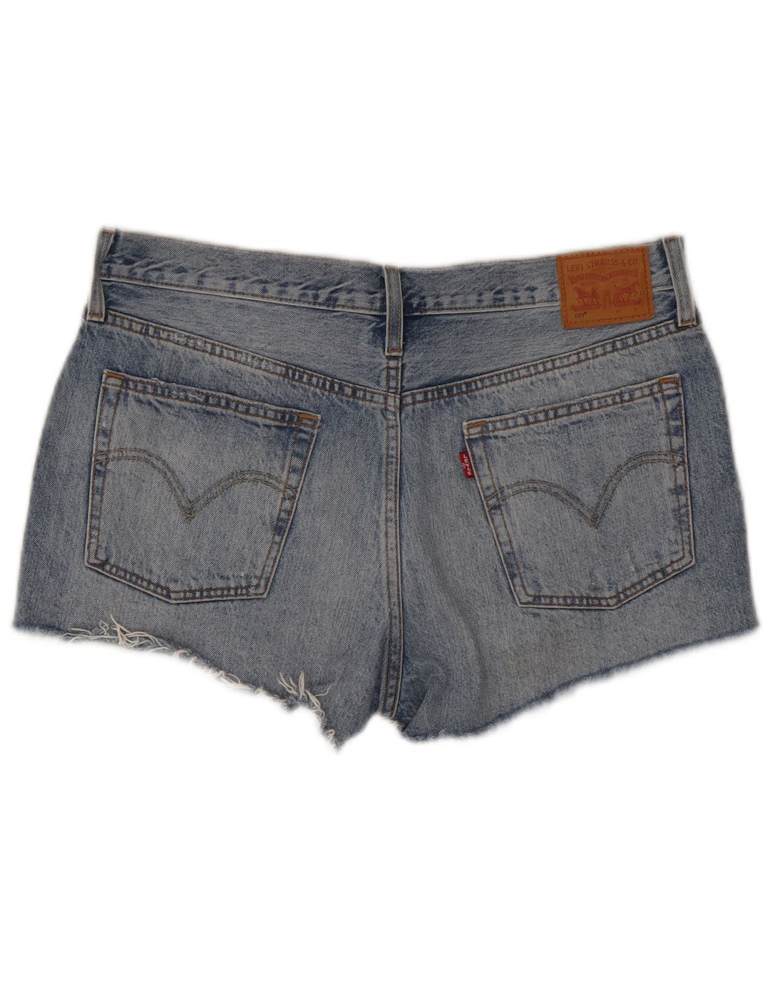 Shorts jeans feminino 501 da Levi's W32 algodão azul médio